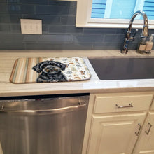 Load image into Gallery viewer, Black Havanese Coffee Bar Dish Drying Mat