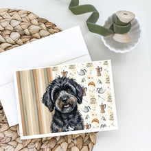 Load image into Gallery viewer, Black Havanese Coffee Bar Greeting Cards Pack of 8
