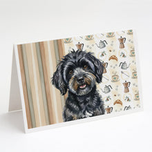 Load image into Gallery viewer, Black Havanese Coffee Bar Greeting Cards Pack of 8