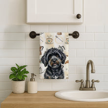 Load image into Gallery viewer, Black Havanese Coffee Bar Kitchen Towel
