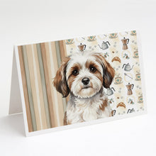 Load image into Gallery viewer, Parti-color Havanese Coffee Bar Greeting Cards Pack of 8