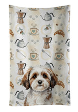 Load image into Gallery viewer, Parti-color Havanese Coffee Bar Kitchen Towel