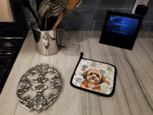 Load image into Gallery viewer, Sable Havanese Coffee Bar Pair of Pot Holders
