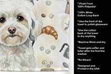 Load image into Gallery viewer, White Havanese Coffee Bar Kitchen Towel