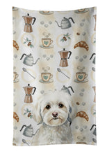 Load image into Gallery viewer, White Havanese Coffee Bar Kitchen Towel