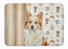 Load image into Gallery viewer, Tan Icelandic Sheepdog Coffee Bar Memory Foam Kitchen Mat