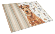 Load image into Gallery viewer, Irish Terrier Coffee Bar Glass Cutting Board