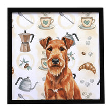Load image into Gallery viewer, Irish Terrier Coffee Bar Framed Metal Print