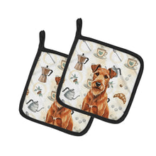 Load image into Gallery viewer, Irish Terrier Coffee Bar Pair of Pot Holders
