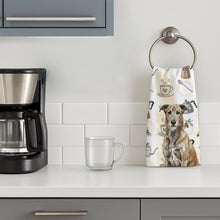 Load image into Gallery viewer, Brindle Irish Wolfhound Coffee Bar Kitchen Towel