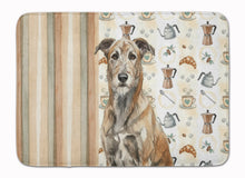 Load image into Gallery viewer, Brindle Irish Wolfhound Coffee Bar Memory Foam Kitchen Mat