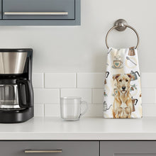 Load image into Gallery viewer, Wheaten Irish Wolfhound Coffee Bar Kitchen Towel