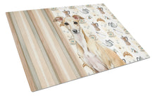 Load image into Gallery viewer, Fawn Italian Greyhound Coffee Bar Glass Cutting Board