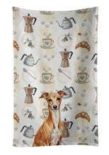Load image into Gallery viewer, Red Italian Greyhound Coffee Bar Kitchen Towel