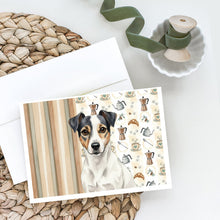 Load image into Gallery viewer, White and Black Jack Russell Terrier Coffee Bar Greeting Cards Pack of 8