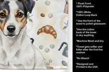 Load image into Gallery viewer, White and Black Jack Russell Terrier Coffee Bar Kitchen Towel