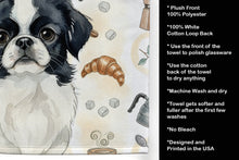Load image into Gallery viewer, Black and White Japanese Chin Coffee Bar Kitchen Towel