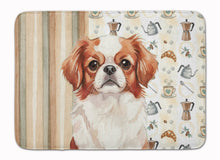 Load image into Gallery viewer, Red and White Japanese Chin Coffee Bar Memory Foam Kitchen Mat