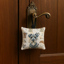 Load image into Gallery viewer, Kerry Blue Terrier Coffee Bar Hanging Square Fabric Ornament 3.5 × 3.5