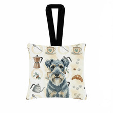 Load image into Gallery viewer, Kerry Blue Terrier Coffee Bar Hanging Square Fabric Ornament 3.5 × 3.5