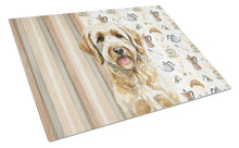 Load image into Gallery viewer, Labradoodle Coffee Bar Glass Cutting Board