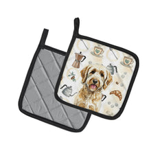 Load image into Gallery viewer, Labradoodle Coffee Bar Pair of Pot Holders