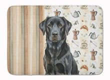 Load image into Gallery viewer, Black Labrador Retriever Coffee Bar Memory Foam Kitchen Mat
