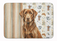 Load image into Gallery viewer, Chocolate Labrador Retriever Coffee Bar Memory Foam Kitchen Mat