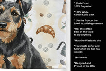 Load image into Gallery viewer, Black and Tan Lakeland Terrier Coffee Bar Kitchen Towel