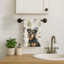 Load image into Gallery viewer, Black and Tan Lakeland Terrier Coffee Bar Kitchen Towel