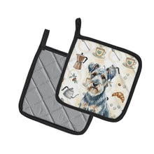 Load image into Gallery viewer, Blue Lakeland Terrier Coffee Bar Pair of Pot Holders