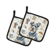 Load image into Gallery viewer, Blue Lakeland Terrier Coffee Bar Pair of Pot Holders