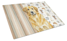Load image into Gallery viewer, Lion Yellow Leonberger Coffee Bar Glass Cutting Board