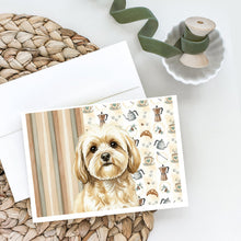 Load image into Gallery viewer, Cream Lhasa Apso Coffee Bar Greeting Cards Pack of 8