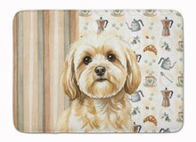 Load image into Gallery viewer, Cream Lhasa Apso Coffee Bar Memory Foam Kitchen Mat