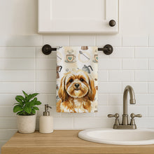 Load image into Gallery viewer, Gold Lhasa Apso Coffee Bar Kitchen Towel