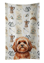 Load image into Gallery viewer, Red Lhasa Apso Coffee Bar Kitchen Towel