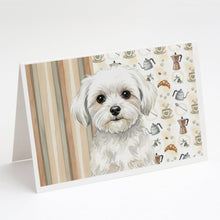 Load image into Gallery viewer, Maltese Coffee Bar Greeting Cards Pack of 8