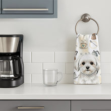 Load image into Gallery viewer, Maltese Coffee Bar Kitchen Towel