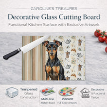 Load image into Gallery viewer, Manchester Terrier Coffee Bar Glass Cutting Board