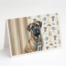 Load image into Gallery viewer, Brindle Mastiff Coffee Bar Greeting Cards Pack of 8