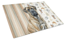 Load image into Gallery viewer, Brindle Mastiff Coffee Bar Glass Cutting Board