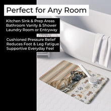 Load image into Gallery viewer, Brindle Mastiff Coffee Bar Memory Foam Kitchen Mat