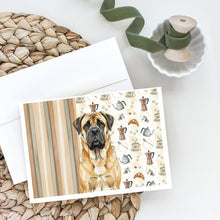 Load image into Gallery viewer, Fawn Mastiff Coffee Bar Greeting Cards Pack of 8