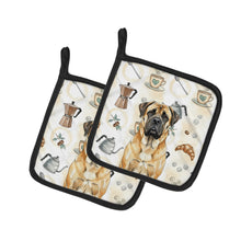 Load image into Gallery viewer, Fawn Mastiff Coffee Bar Pair of Pot Holders
