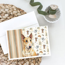Load image into Gallery viewer, Miniature Bull Terrier Coffee Bar Greeting Cards Pack of 8
