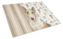 Load image into Gallery viewer, Tricolor Miniature Bull Terrier Coffee Bar Glass Cutting Board