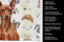 Load image into Gallery viewer, Red Miniature Pinscher Min Pin Coffee Bar Kitchen Towel