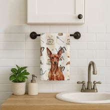 Load image into Gallery viewer, Red Miniature Pinscher Min Pin Coffee Bar Kitchen Towel