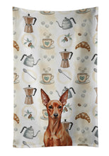 Load image into Gallery viewer, Red Miniature Pinscher Min Pin Coffee Bar Kitchen Towel